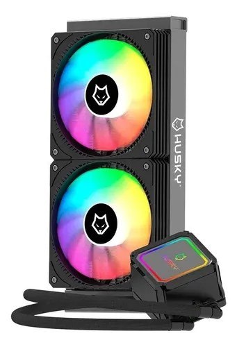 Water Cooler Husky Freezy, Iluminação ARGB, 240mm, AMD e Intel, Preto