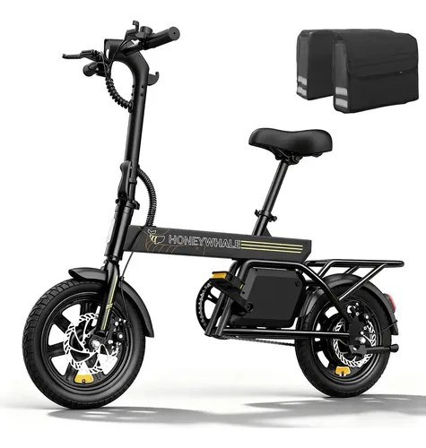 Honeywhale B20 Bicicleta Elétrica, 440w-35km-25km/h-120kg, Scooter Motor-ebike-adulto-bike-autonomia-velocidade Máxima-carga-honey Whale-fat-dobravel, 14 Aro, Freios A Disco Diante