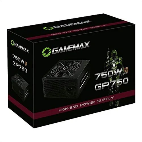 Fonte De Alimentacao 750w Gp750 80 Plus Bronze Gamemax Cor Preto