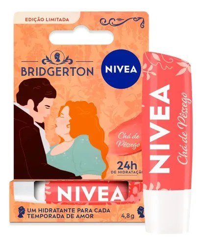 NIVEA Hidratante Labial Chá de Pêssego Bridgerton 4,8g
