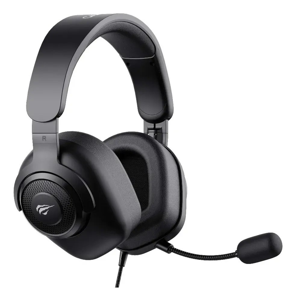Headset Gamer Havit H2230d P2 P3 3,5Mm Microfone Removível Consoles Pc Preto