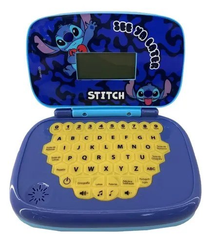 Laptop Infantil Educativo Candide Disney Stitch Bilíngue