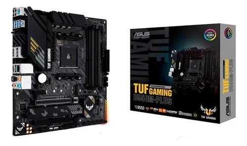 Placa Mãe Asus Tuf Gaming B550m-plus Ddr4 AMD Am4 mATX RGB