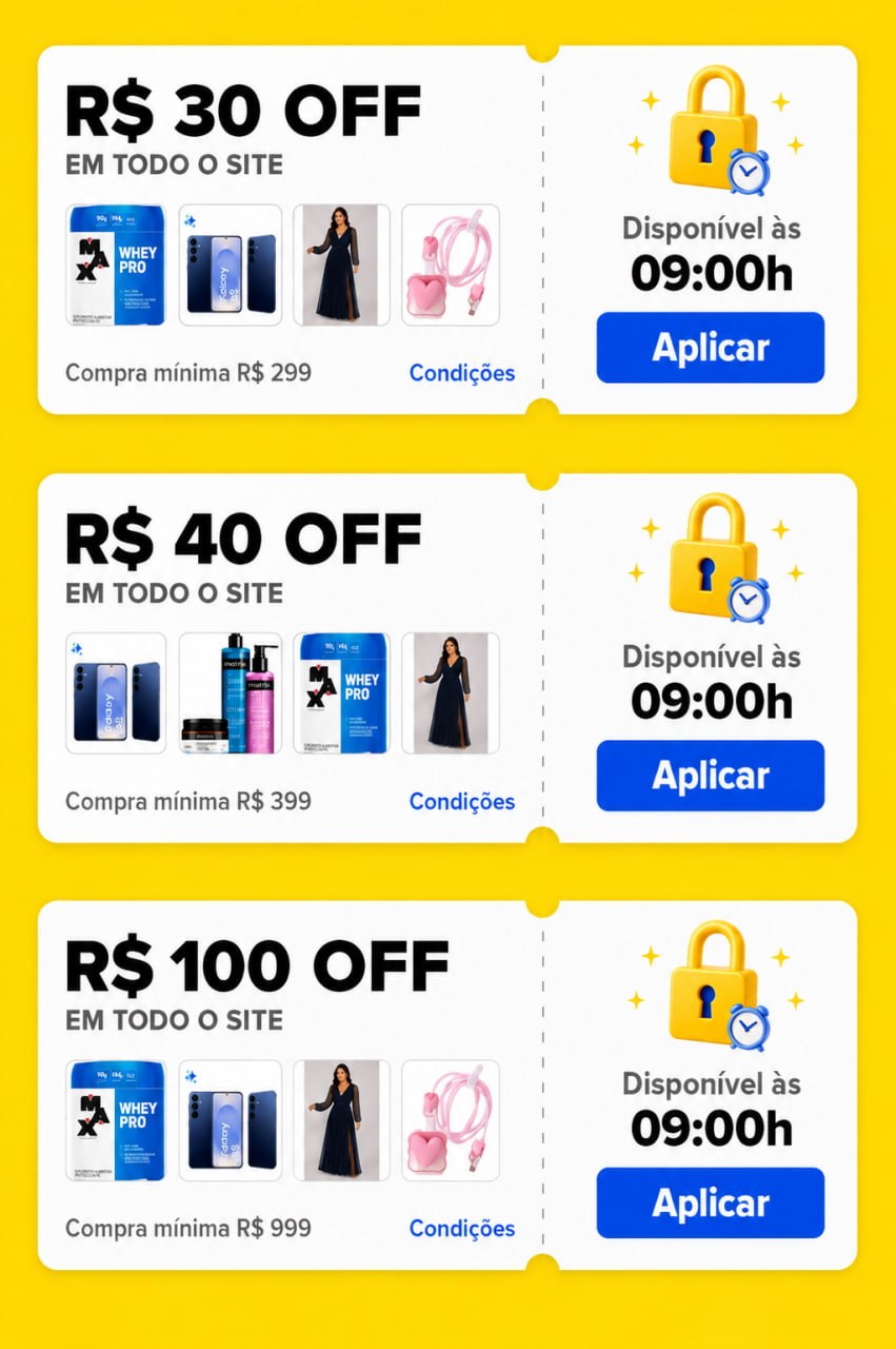 Cupons Mercado Livre