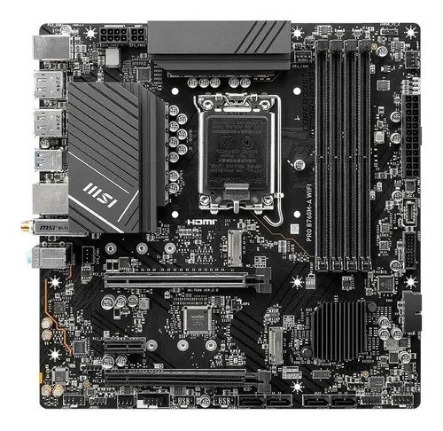 Placa-mãe Msi Pro B760m-a Wifi Lga 1700 Micro-atx Ddr5