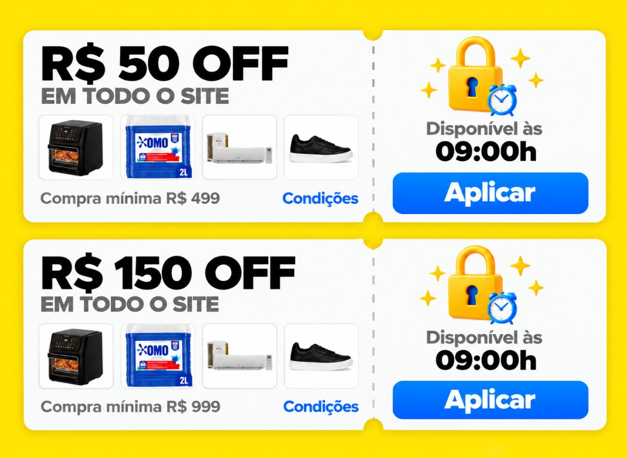 Cupons Mercado Livre