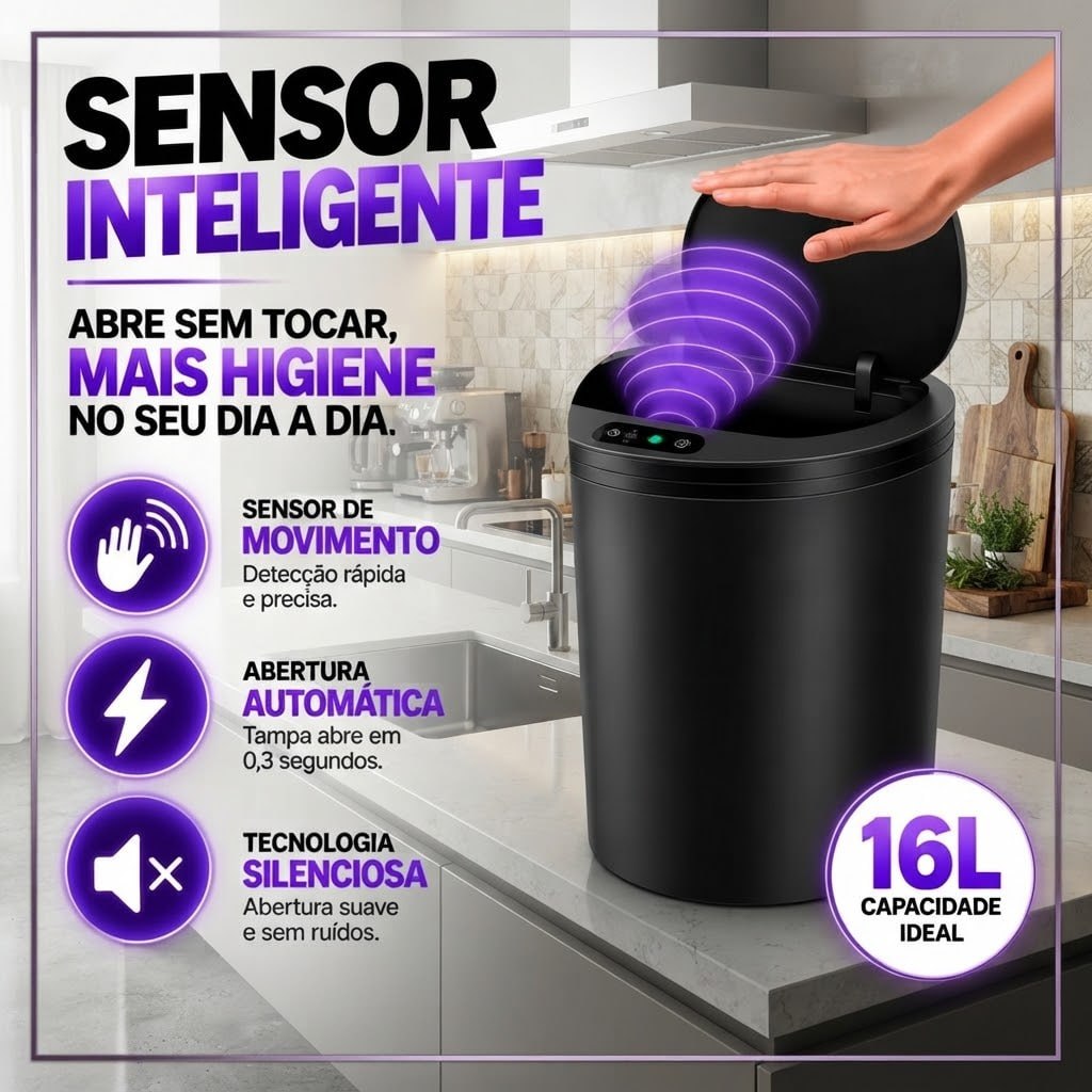 SENSOR PRA NÃO PRECISAR TOCAR!* 👀