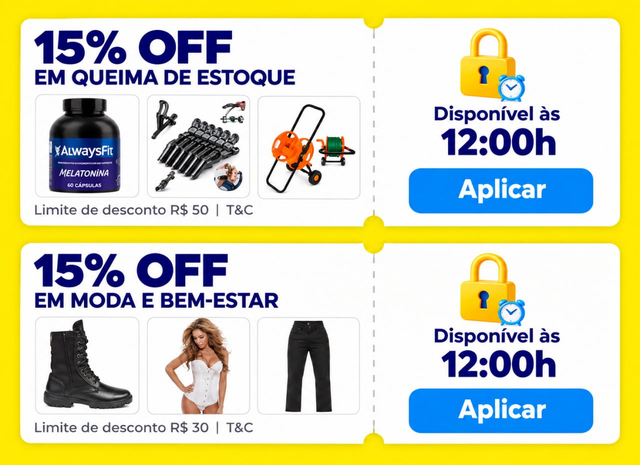 Cupons Mercado Livre em Selecionados