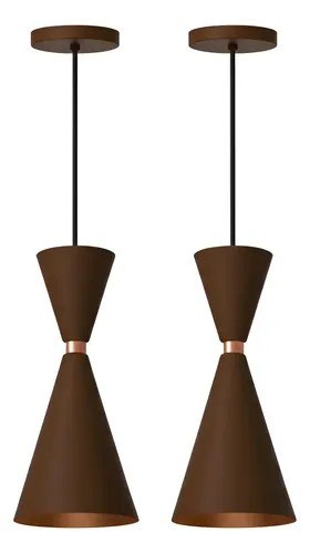 Kit 2 Pendente Lustre Mini Moscou 30cm Balcao Gourmet Full