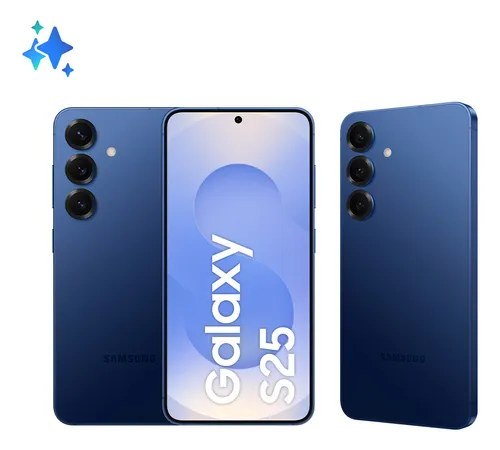 Samsung Galaxy S25 5G, 256Gb, 12Gb, Câmera Tripla Azul marinho