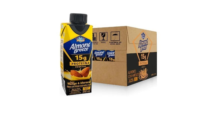 12x Bebida Almond Breeze 15g de proteínas