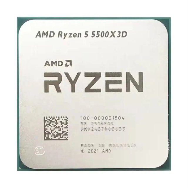 Amd Ryzen 5 5500x3D, 4.0GHz Max Turbo, Cache 96Mb, Am4, (Novo S/Box) Ddr4