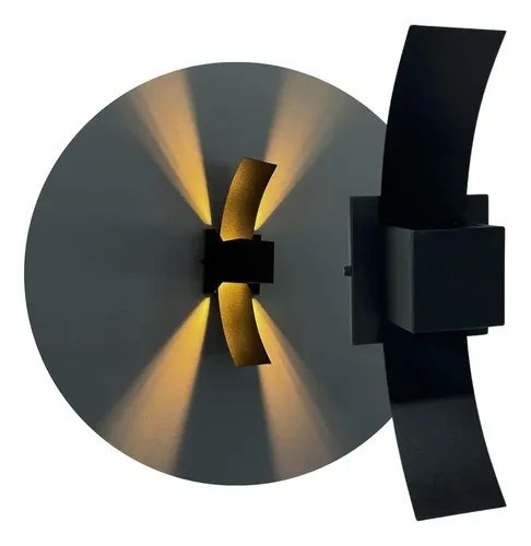 Kit 2 Arandela Box 2 Focos Com Aba Alumínio Parede Efeito