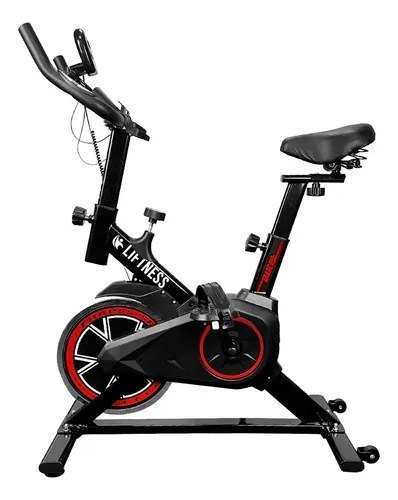 Bicicleta Ergométrica Profissional Spinning X11 Em Aço Carbono Suporta Até 120kg Liftness Preto