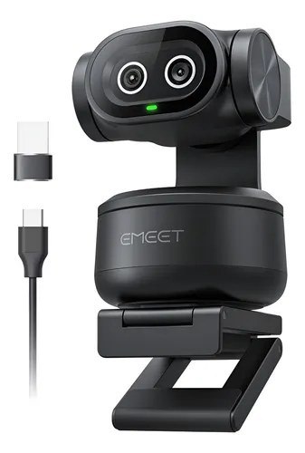 Emeet Pixy 4k Ai Tracking Autofoco Dual Webcam 300° Ptz Camera Para Pc Ferroso