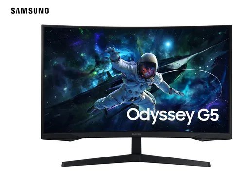 Monitor Gamer Samsung Odyssey G5, 32, qhd, 165hz, 1ms, hdmi, dp Preto