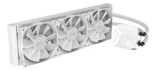 Cooler Líquido Aio Geometric Future Rgb 360mm Branco Eskimo Junior Neon