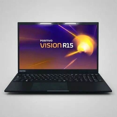 Notebook Positivo Vision R15 Lumina Bar, Amd Ryzen 5 16Gb 256Gb, Tela 15,6 Full Hd Antirreflexo, Linux Preto