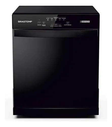 Lava Louças Brastemp 8 Serviços Preta BLF08AE Preto