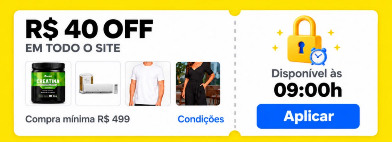 R$ 40 OFF em R$ 499: SITETODO0310