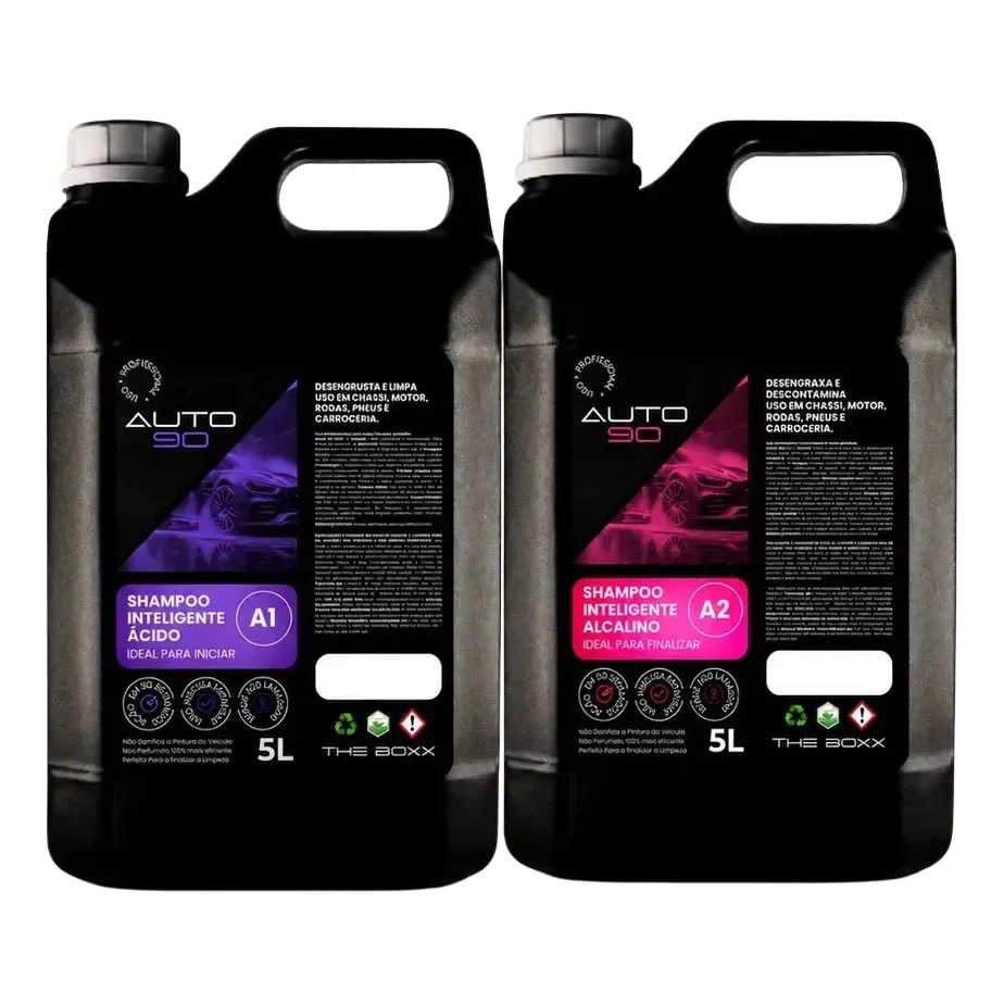 Shampoo Automotivo Auto90 - 10l - Limpeza Pesada A1 + A2