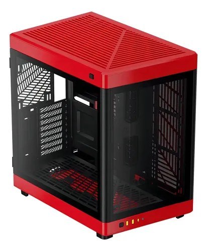Gabinete Gamer Gamdias Neso P1 Br Preto Com Vermelho Branco Com Vermelho