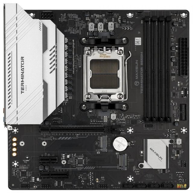 Placa Mãe Maxsun Terminator B650m, Chipset B650, Amd Am5, mATX, Ddr5, Ms-Terminator B650m