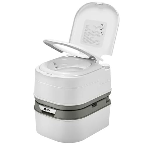 NTK, Banheiro Eco Camp Comfort, Vaso Sanitário Ecológico Portátil para Atividades ao Ar Livre, Motorhome, 24 Litros, com Suporte para Papel Higiênico.