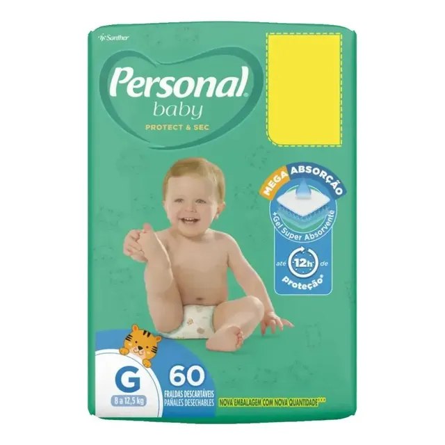 Fralda Personal Soft & Protect G com 60 Unidades