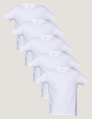 Kit 5 Camisetas Básicas Masculinas Algodão Branca Hering Branco P Liso