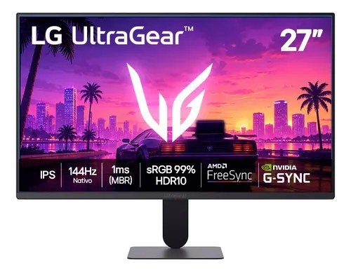 Monitor Lg Ultragear 27 , 144hz, 1ms(mbr), Preto 27g411b